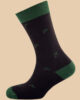 BLACK DARK GREEN PALM TREE SOCKS 1