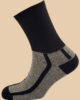 BLACK MELANGE GRAY DIABETIC SOCKS 1