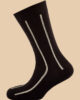 BLACK MELANGE GRAY STRIPES SOCKS 1