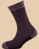 BLACK MELANGE PURPLE PLUS SOCKS 1