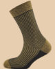 BLACK MELANGE YELLOW GRID SOCKS 1