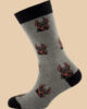 GRAY BLACK DOG SOCKS 1