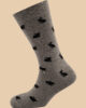 GRAY BLACK RABBIT SOCKS 1