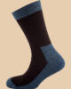 MELANGE BLUE BLACK COMBINE SOCKS 1