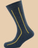 MELANGE BLUE MELANGE YELLOW STRIPES SOCKS 1