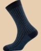 MELANGE BLUE NAVY BLUE PINSTRIPES SOCKS 1