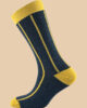 MELANGE BLUE YELLOW STRIPES SOCKS 1