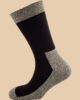 MELANGE GRAY BLACK COMBINE SOCKS 1