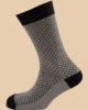 MELANGE GRAY BLACK PLUS SOCKS 1