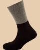 MELANGE GRAY BLACK SOCKS 1