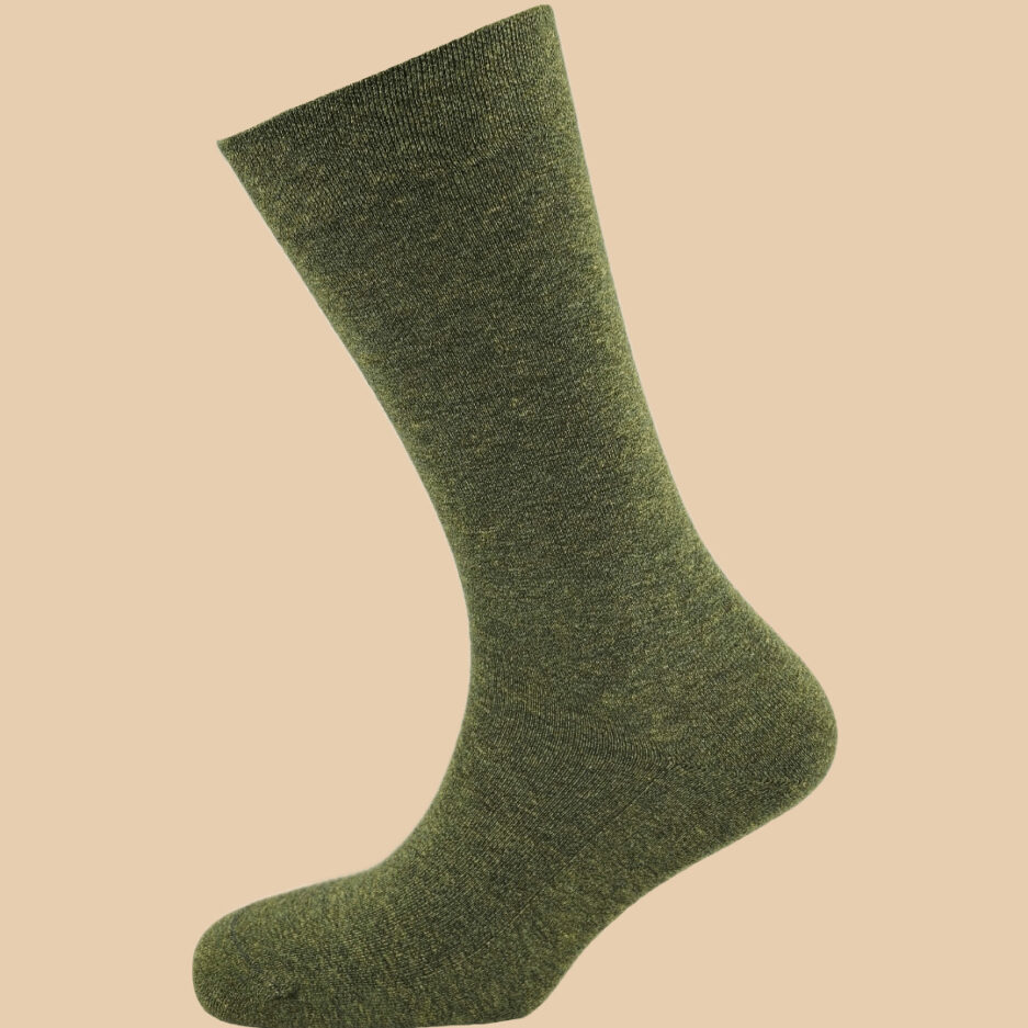 MELANGE GREEN SOCKS 1