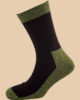 MELANGE GREEN BLACK COMBINE SOCKS 1