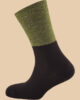 MELANGE GREEN BLACK SOCKS 1