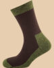 MELANGE GREEN BROWN COMBINE SOCKS 1