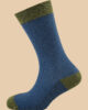 MELANGE GREEN MELANGE BLUE GRID SOCKS 1