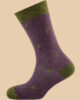 MELANGE PURPLE GREEN PALM TREE SOCKS 1