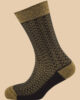 MELANGE YELLOW GEOMETRIC DESIGN SOCKS 1