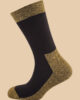 MELANGE YELLOW BLACK COMBINE SOCKS 1