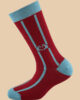 LIGHT BLUE RED LOVE SOCKS