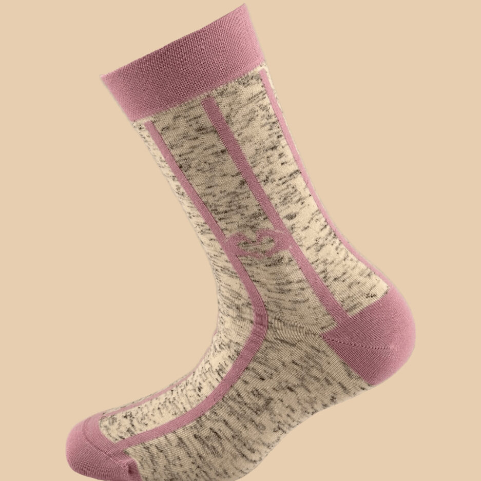 LILLA MELANGE GRAY LOVE SOCKS