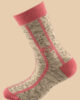 PINK MELANGE ECRU LOVE SOCKS