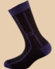 PURPLE BLACK LOVE SOCKS